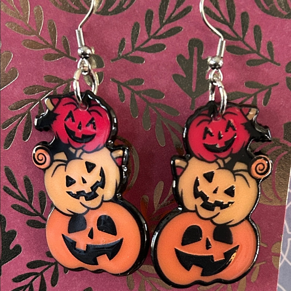Halloween Pumpkin Earrings